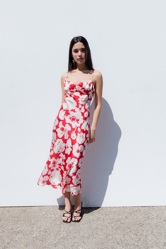 BEDRUCKTES CAMISOLE KLEID