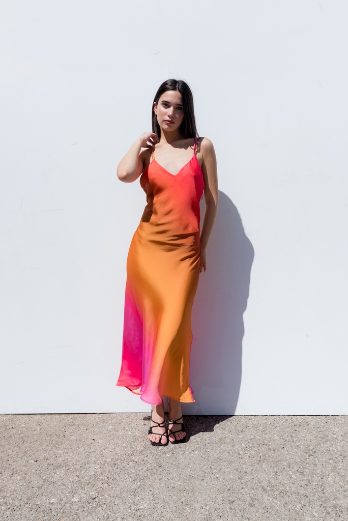 TIE DYE ROBE LONGUE