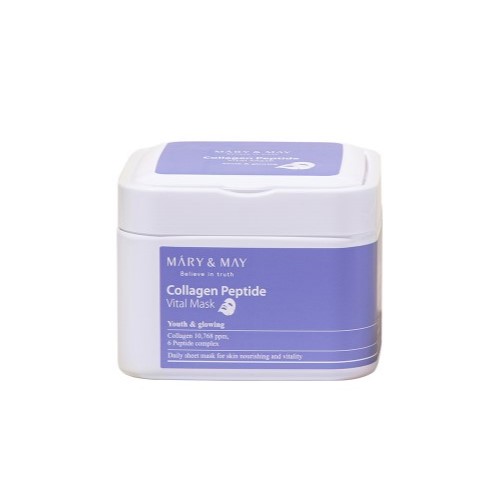 [CPVM3] [MARY&MAY] COLLAGEN PEPTIDE VITAL MASK 30PCS