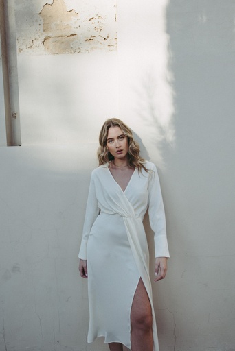 ROBE CHEMISE EN SATIN